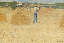 Henri Martin - The Reapers of the Wheat, 1920大師畫家風(fēng)景畫靜物油畫建筑油畫裝飾畫