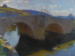 Henri Matrin - The Bridge at Labastide-du-Vert大師畫家風景畫靜物油畫建筑油畫裝飾畫