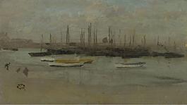 James McNeill Whistler - Blue and Opal - Herring Fleet大師畫家風(fēng)景畫靜物油畫建筑油畫裝飾畫