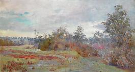 Jane Sutherland - After Autumn Rain大師畫家風景畫靜物油畫建筑油畫裝飾畫