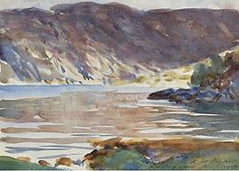 John Singer Sargent - Loch Moidart, Invernesshire, 1896大師畫(huà)家風(fēng)景畫(huà)靜物油畫(huà)建筑油畫(huà)裝飾畫(huà)