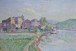 Louis Gaidan - Remoulins, Pont du Gard大师画家风景画静物油画建筑油画装饰画