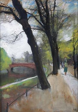 Lesser Ury - Tiergarten, Berlin大師畫家風(fēng)景畫靜物油畫建筑油畫裝飾畫