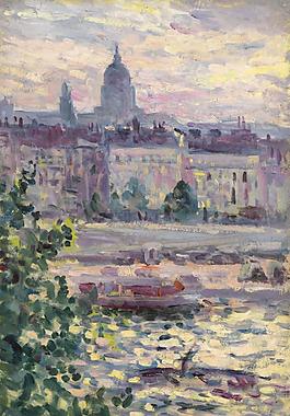 Maximilien Luce - Paris, Boards of the Seine, the House of Invalids, 1910大師畫家風(fēng)景畫靜物油畫建筑油畫裝飾畫