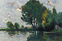 Maximilien Luce - Banks of the Seine, 1930大師畫家風(fēng)景畫靜物油畫建筑油畫裝飾畫