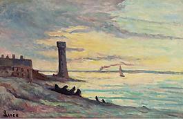 Maximilien Luce - Honfleur, 1929大师画家风景画静物油画建筑油画装饰画