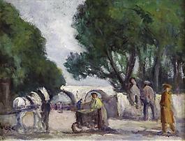 Maximilien Luce - Quay of the Seine大師畫家風景畫靜物油畫建筑油畫裝飾畫