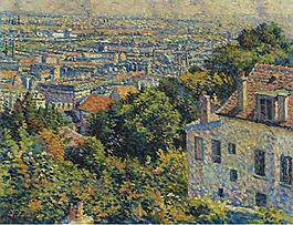 Maximilien Luce - Montmartre, Cortot Street, View on Saint-Denis, 1900大師畫家風(fēng)景畫靜物油畫建筑油畫裝飾畫