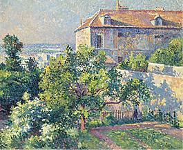 Maximilien Luce - Montmartre, the House of Suzanne Valadon, 1895大師畫家風景畫靜物油畫建筑油畫裝飾畫