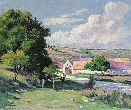 Maximilien Luce - Moulineux, Nut-Trees, 1905大师画家风景画静物油画建筑油画装饰画