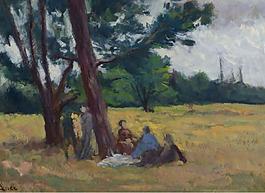 Maximilien Luce - Resting大师画家风景画静物油画建筑油画装饰画