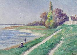 Maximilien Luce - The Estuary of Trieux 02大師畫家風(fēng)景畫靜物油畫建筑油畫裝飾畫