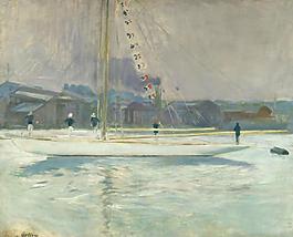 Paul Cesar Helleu - Yacht Entering the Port, 1899大師畫(huà)家風(fēng)景畫(huà)靜物油畫(huà)建筑油畫(huà)裝飾畫(huà)