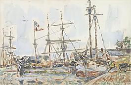 Paul Signac - The Port of Saint-Servan, 1929大師畫家風(fēng)景畫靜物油畫建筑油畫裝飾畫