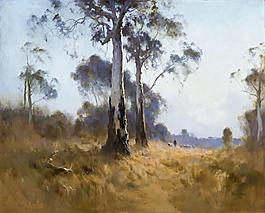 Penleigh Boyd - Ghost Gum at Kangaroo Flat, 1921大師畫家風景畫靜物油畫建筑油畫裝飾畫