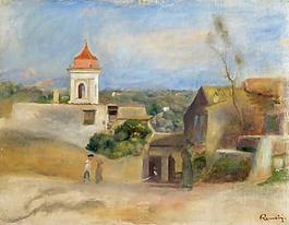 Pierre Auguste Renoir - Cagnes Landscape, 1899大師畫(huà)家風(fēng)景畫(huà)靜物油畫(huà)建筑油畫(huà)裝飾畫(huà)