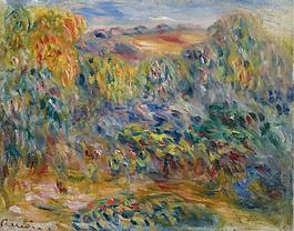 Pierre Auguste Renoir - Landscape at Montagne, 1914大師畫家風(fēng)景畫靜物油畫建筑油畫裝飾畫