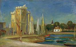Pierre Auguste Renoir - The Port of La Rochelle, 1896大師畫家風(fēng)景畫靜物油畫建筑油畫裝飾畫