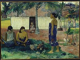 Paul Gauguin - Why Are You Angry (No Te Aha Oe Riri), 1896法國畫家保羅.高更paul gauguin印象派油畫裝飾畫