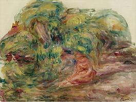 Pierre Auguste Renoir - Two Women in the Garden, 1919大師畫家風(fēng)景畫靜物油畫建筑油畫裝飾畫