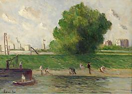 Maximilien Luce - Surburb of Paris, the Bank of the Seine, 1930大師畫家風(fēng)景畫靜物油畫建筑油畫裝飾畫