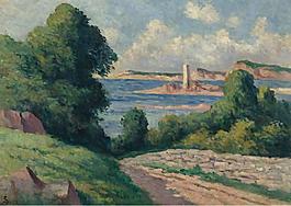 Maximilien Luce - The Estuary of Trieux 01大師畫家風(fēng)景畫靜物油畫建筑油畫裝飾畫