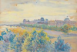 Maximilien Luce - The Louvre大师画家风景画静物油画建筑油画装饰画