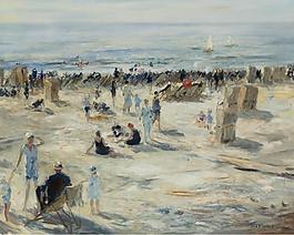 Otto Pippel - The Beach大师画家风景画静物油画建筑油画装饰画