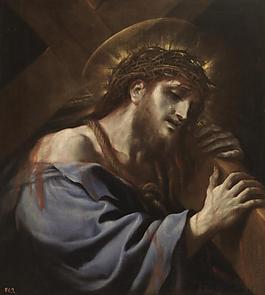 Giordano, Luca - Cristo con la Cruz a cuestas, Ca. 1697意大利画家卢卡焦尔达诺Fa Presto人物油画装饰画