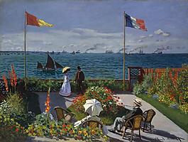 Garden at Sainte-Adresse, 1867法國(guó)畫家克勞德.莫奈oscar claude Monet風(fēng)景油畫裝飾畫