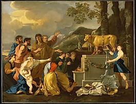 Andrea di Lione, copy after Nicolas Poussin, Italian, 16th-17th法國畫家尼古拉斯普桑Nicolas Poussin古典主義油畫裝飾畫