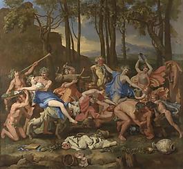 Nicolas Poussin - The Triumph of Pan法國畫家尼古拉斯普桑Nicolas Poussin古典主義油畫裝飾畫