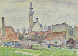 Theo van Rysselberghe - Veere, 1896大師畫家風(fēng)景畫靜物油畫建筑油畫裝飾畫