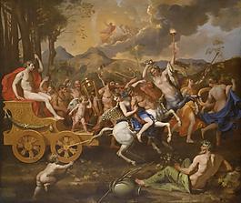 Nicolas Poussin - The Triumph of Bacchus, 1635-1636法國畫家尼古拉斯普桑Nicolas Poussin古典主義油畫裝飾畫