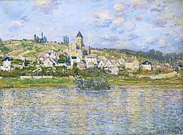 Vetheuil, 1879法国画家克劳德.莫奈oscar claude Monet风景油画装饰画