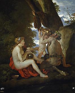 Poussin, Nicholas - A Bacchic Scene, 1630-31法國畫家尼古拉斯普桑Nicolas Poussin古典主義油畫裝飾畫