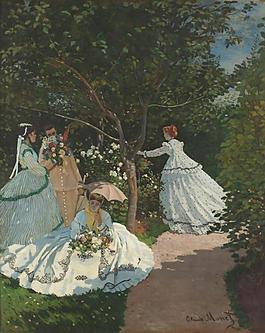 Women in the Garden, 1866法國(guó)畫家克勞德.莫奈oscar claude Monet風(fēng)景油畫裝飾畫