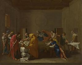 Nicolas Poussin - Extreme Unction法國畫家尼古拉斯普桑Nicolas Poussin古典主義油畫裝飾畫