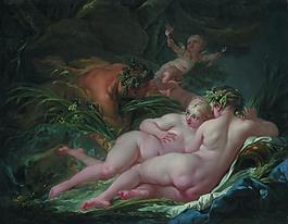 Francois Boucher - Pan and Syrinx法國(guó)畫家弗朗索瓦布歇francois boucher人物油畫裝飾畫