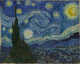 鏄熷?荷蘭畫家文森特梵高vincent van gogh印象派油畫裝飾畫