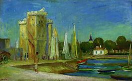 Pierre Auguste Renoir - The Port of La Rochelle, 1896法國(guó)畫家皮埃爾奧古斯特雷諾阿Pierre Auguste Renoir印象派人物油畫