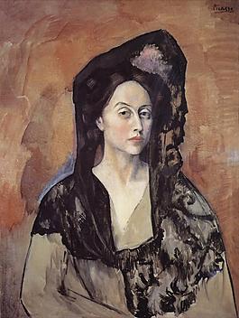 1905 Portrait de Madame Benedetta Canals西班牙画家巴勃罗毕加索抽象油画人物人体油画装饰画