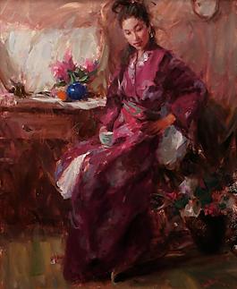 Western-063高清西方現(xiàn)代人物油畫國外油畫大師人物油畫作品