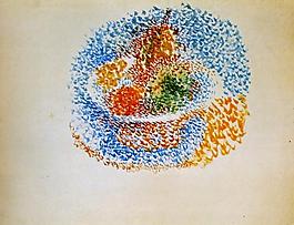 1917 Compotier avec fruits西班牙画家巴勃罗毕加索抽象油画人物人体油画装饰画