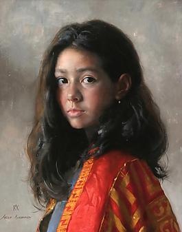 Western-133高清西方現代人物油畫國外油畫大師人物油畫作品
