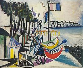1937 Paysage de Juan-les-Pins西班牙畫家巴勃羅畢加索抽象油畫人物人體油畫裝飾畫