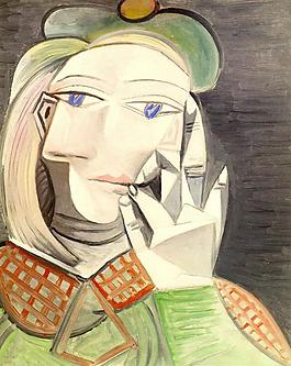 1938 Buste de femme (Marie-Th淇藉?e Walter)西班牙画家巴勃罗毕加索抽象油画人物人体油画装饰画