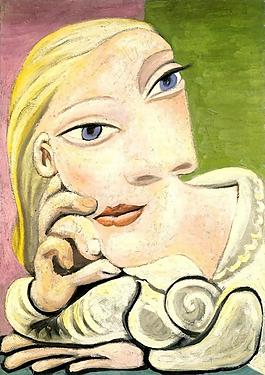 1939 Portrait de Marie-Th淇藉?e Walter西班牙画家巴勃罗毕加索抽象油画人物人体油画装饰画