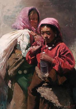 鐢荤? (41)高清西方现代人物油画国外油画大师人物油画作品