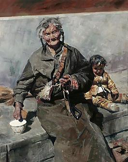 鐢荤? (59)高清西方现代人物油画国外油画大师人物油画作品